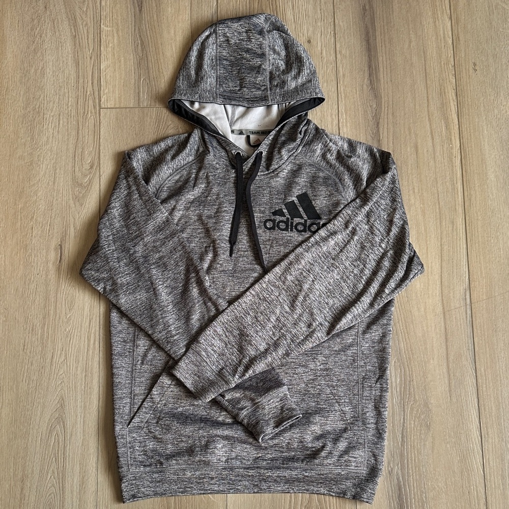 Adidas Heathered Gray Men's Hoodie